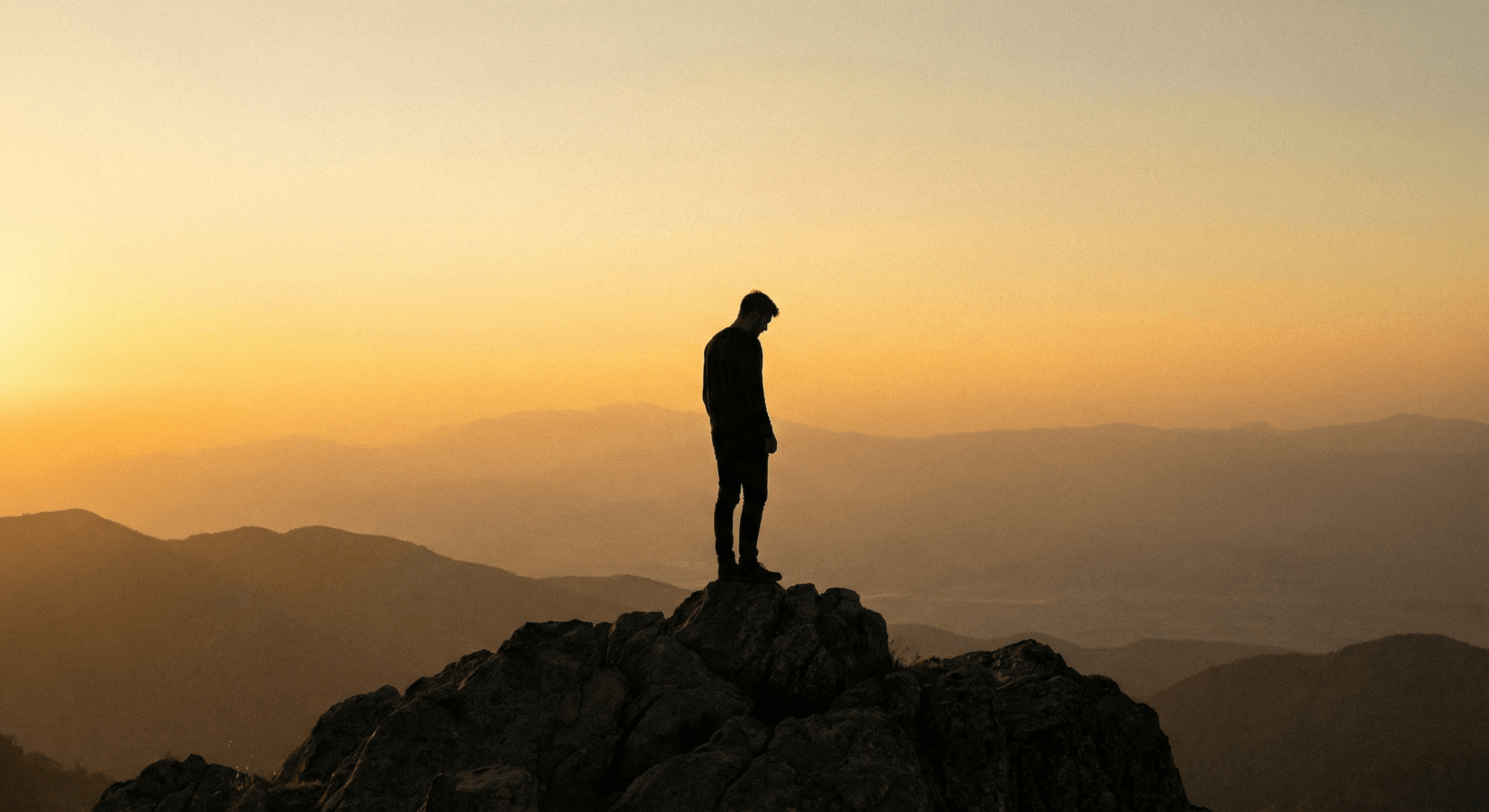 Sunrise on a mountain